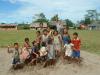 kids at amazon river